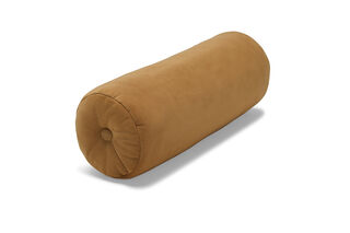 Puff Rolster Pillow Velvet Almond