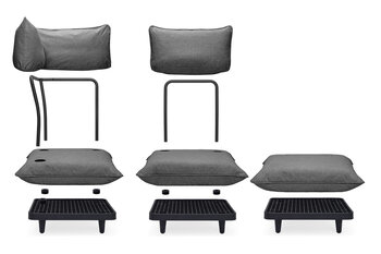 Paletti Set Small Rock Grey