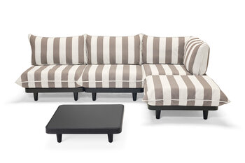 Paletti Set Large Right Stripe Cacao + Table Anthracite
