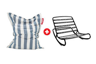 Rock 'N Roll + Original Slim Outdoor Stripe Ocean Blue