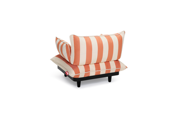 Paletti Lounge Chair Stripe Orange Creme