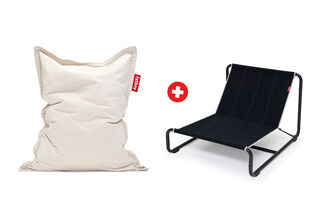Beanbase Anthracite + Original Slim Cord Cream