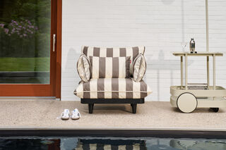 Paletti Lounge Chair Stripe Cacao
