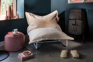Beanbase Whipped Cream + Original Slim Velvet Taupe